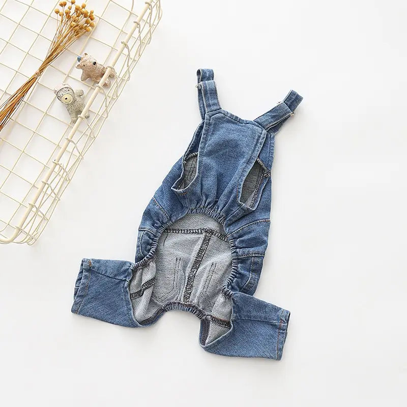 Denim Jumpsuit Clothes for Dogs