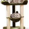 28-Inch Cat Tree for Large Cats | Window Perch, Hammock & Scratching Post