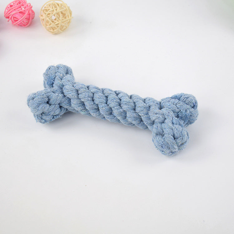 Knitted Knot Cotton Rope Bone Toy