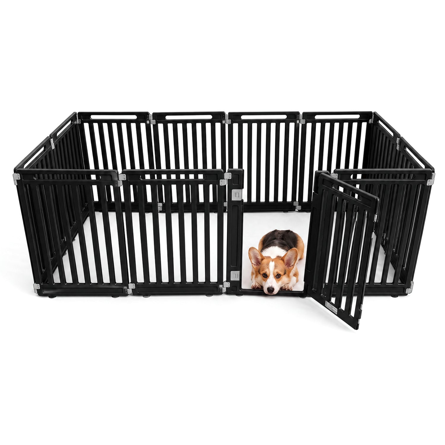 12-Panel Dog Playpen 31.5" Height Indoor Outdoor Pet Fence