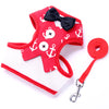 Dog leashes Small dog Teddy vest-style bow evening dress chest straps Pet supplies