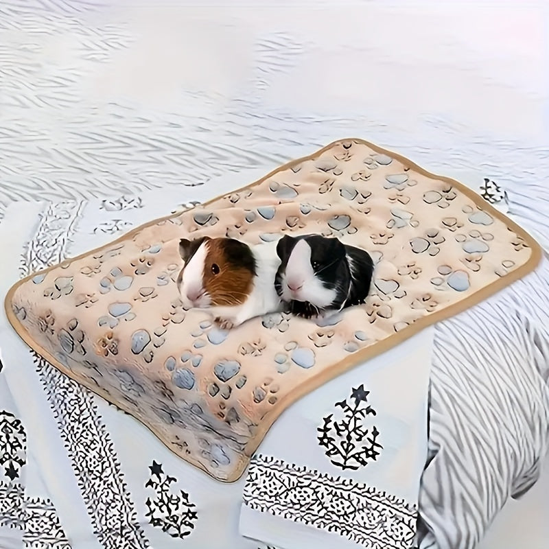 1pc Large Hamster Blanket, Small Animal Cage Liner, Pet Soft Sleeping Mat, Hamster Rabbit Blanket