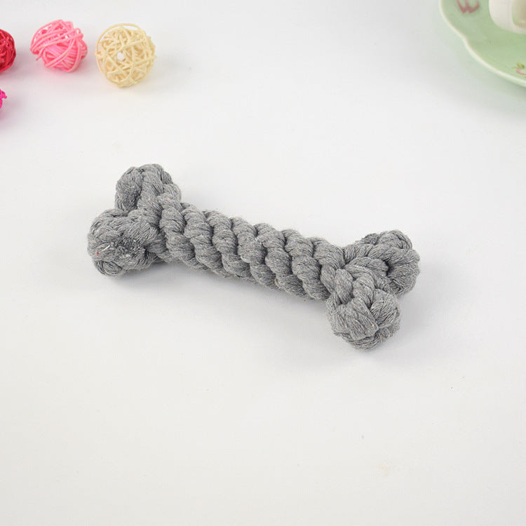 Knitted Knot Cotton Rope Bone Toy