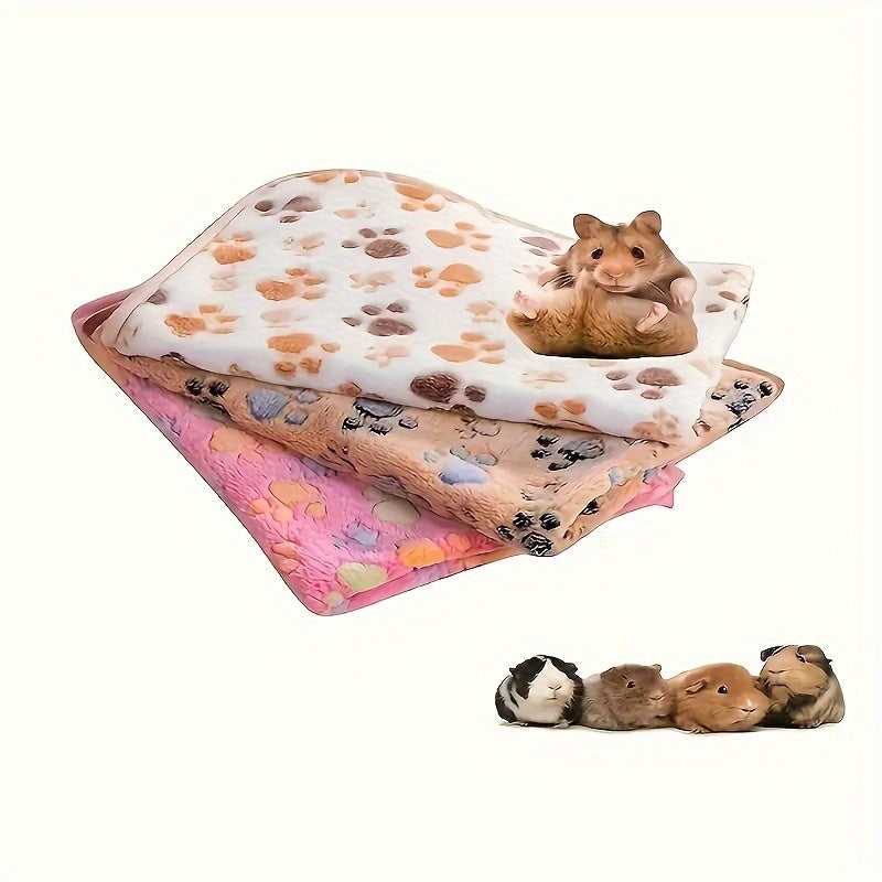 1pc Large Hamster Blanket, Small Animal Cage Liner, Pet Soft Sleeping Mat, Hamster Rabbit Blanket