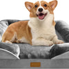 Orthopedic Dog Bed Sofa with Bolster Washable Cover Waterproof Liner