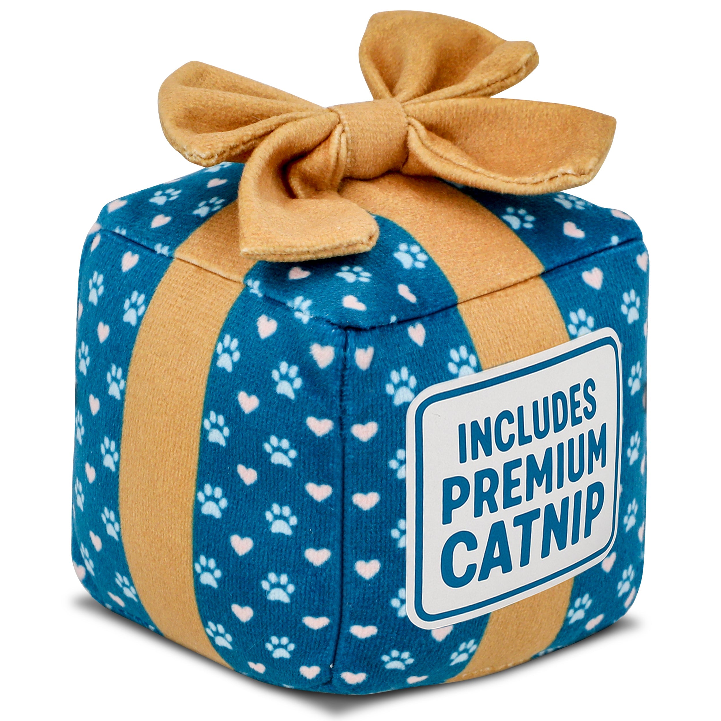 PUPROAR Gift Box Cat Toy | Cute Catnip & Crinkle Birthday Cat Toy