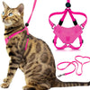Cat Harness Escape Proof Adjustable Leash Set Reflective Walking Vest