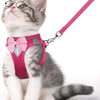Escape Proof Cat Harness Leash Set Reflective Breathable Adjustable