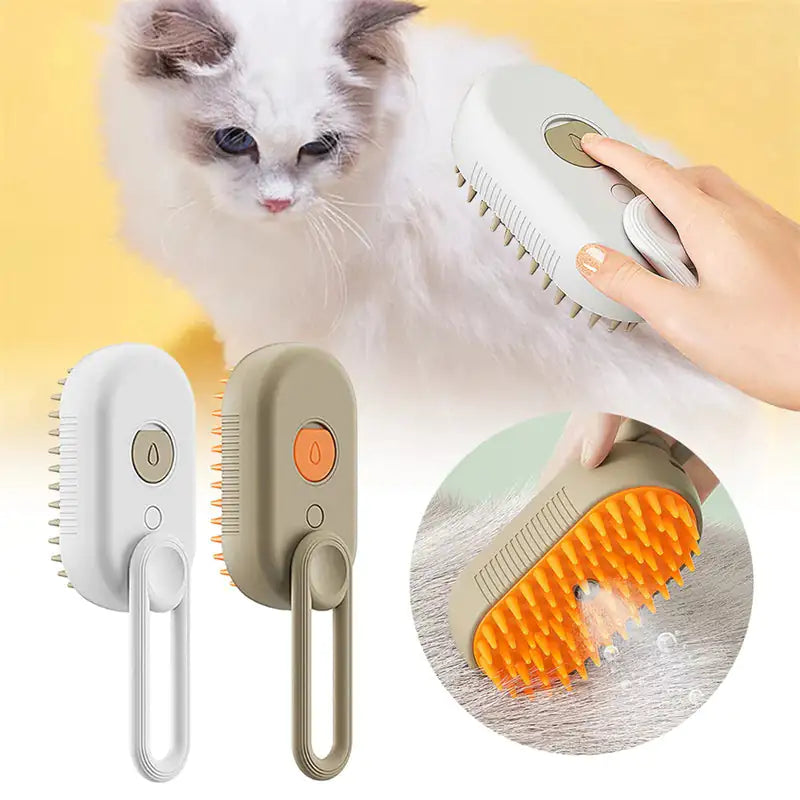 3-in-1 Electric Steam Brush for Pets