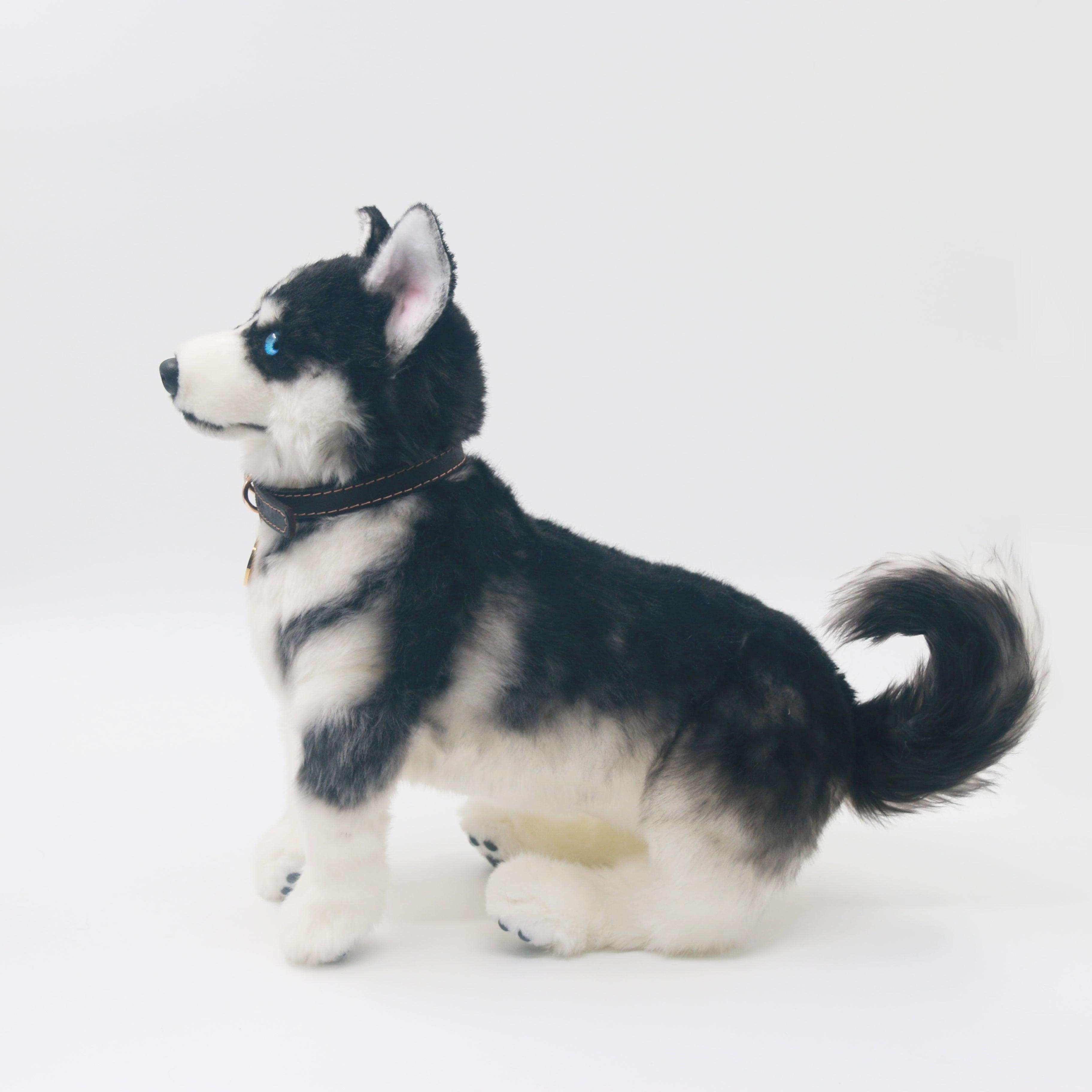 Husky Plush – Realistic Dog Toy Gift for Pet Lovers