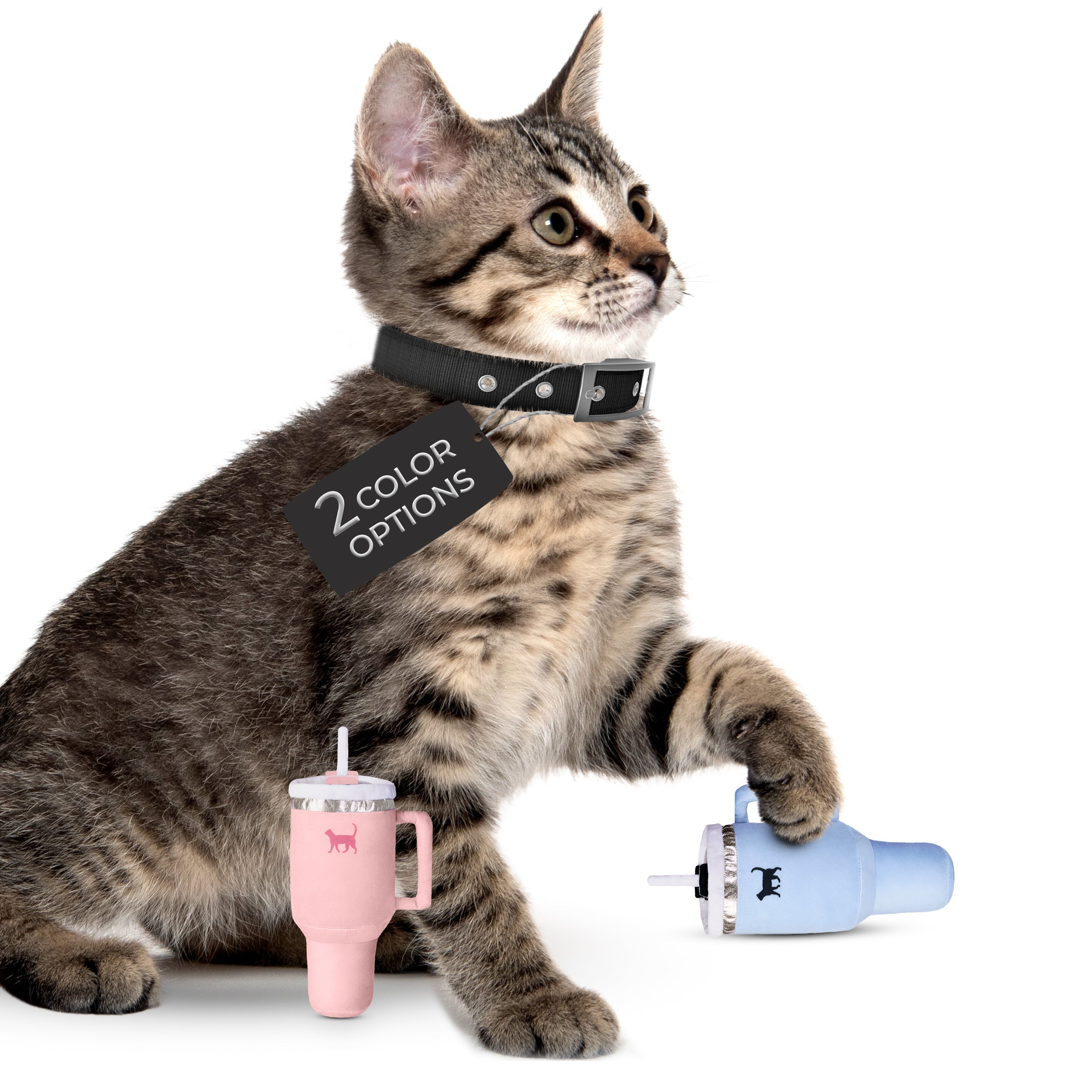 PUPROAR Kitty Cup Cat Toy | Cute Catnip & Crinkle Plush Cat Toy