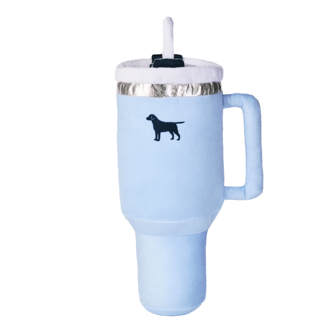 PUPROAR Pup Cup Dog Toy | Cute Squeaky Plush Tumbler Dog Toy