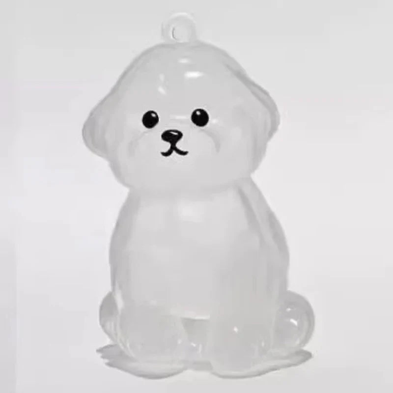 Clear Puppy Hair Memorial Keepsake Capsule | Pet Fur Container DIY Pendant Keychain