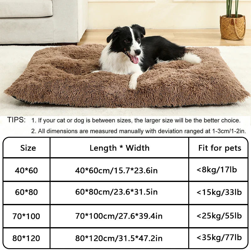Plush Soft Dog & Cat Bed – Cozy Pet Sleeping Sofa
