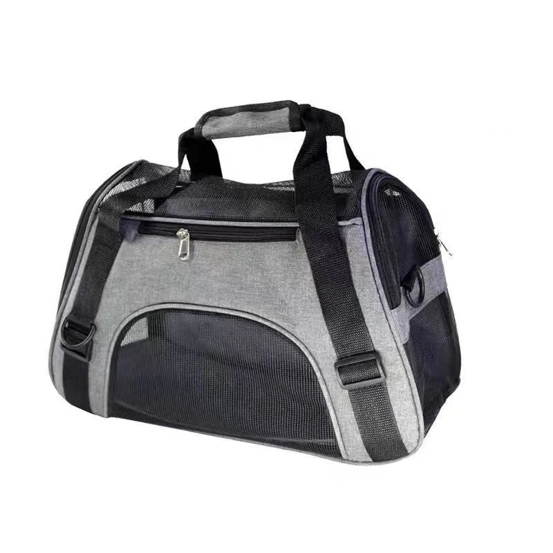 Portable Cat & Dog Carrier Bag – Foldable Breathable Travel Handbag