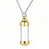 Small Glass Cremation Urn Vial Necklace for Ashes | Memorial Pet Charm