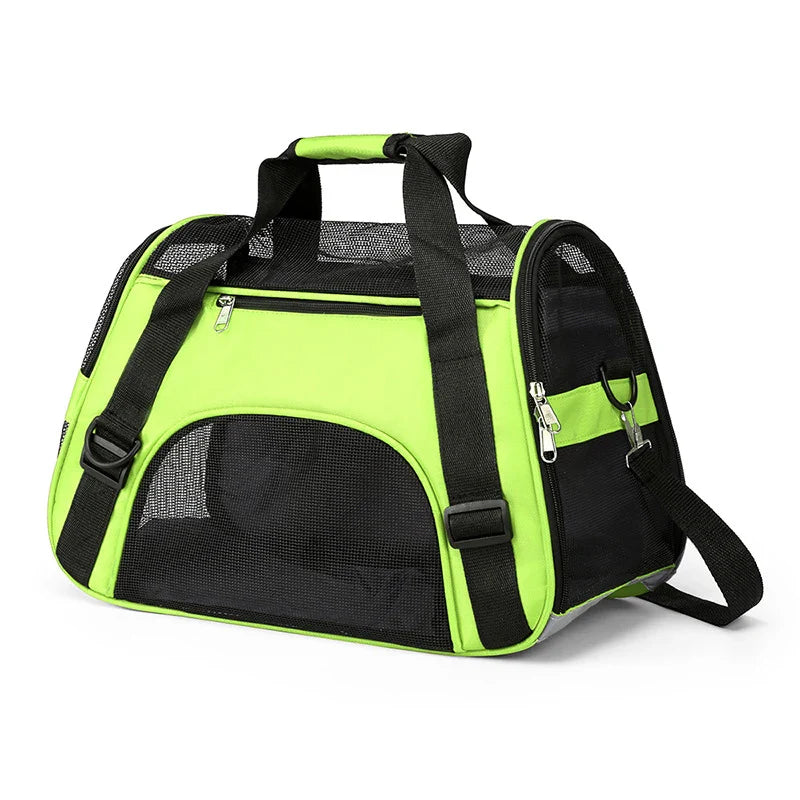 Portable Cat & Dog Carrier Bag – Foldable Breathable Travel Handbag