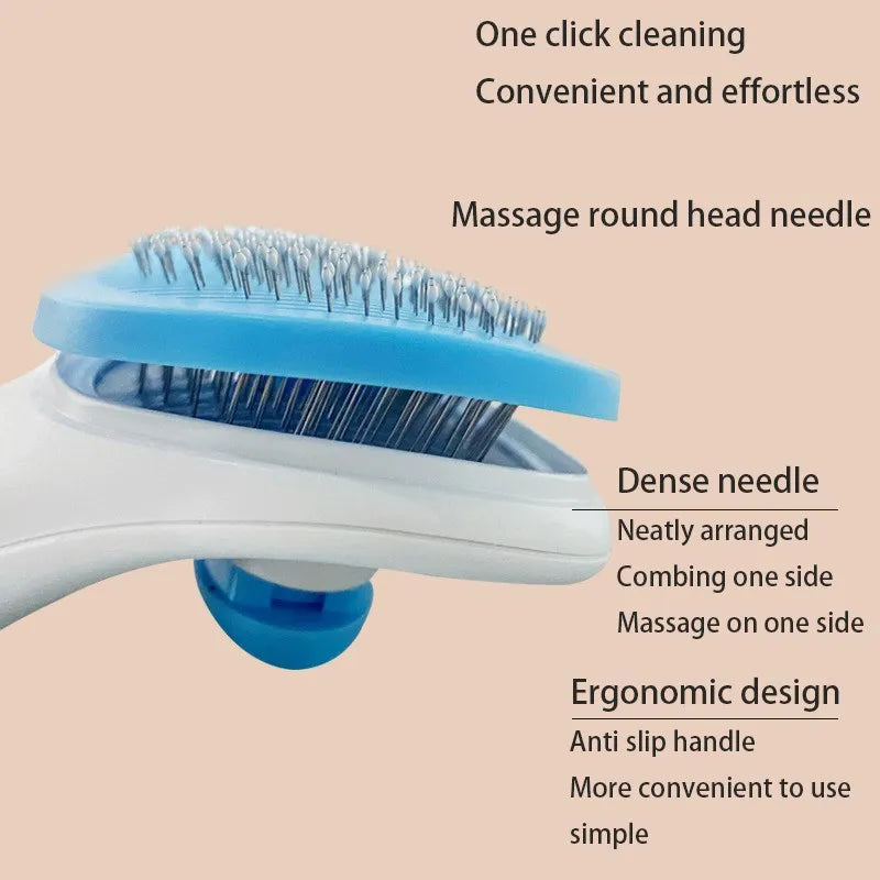 Pet Hair Removal Brush for Dogs & Cats