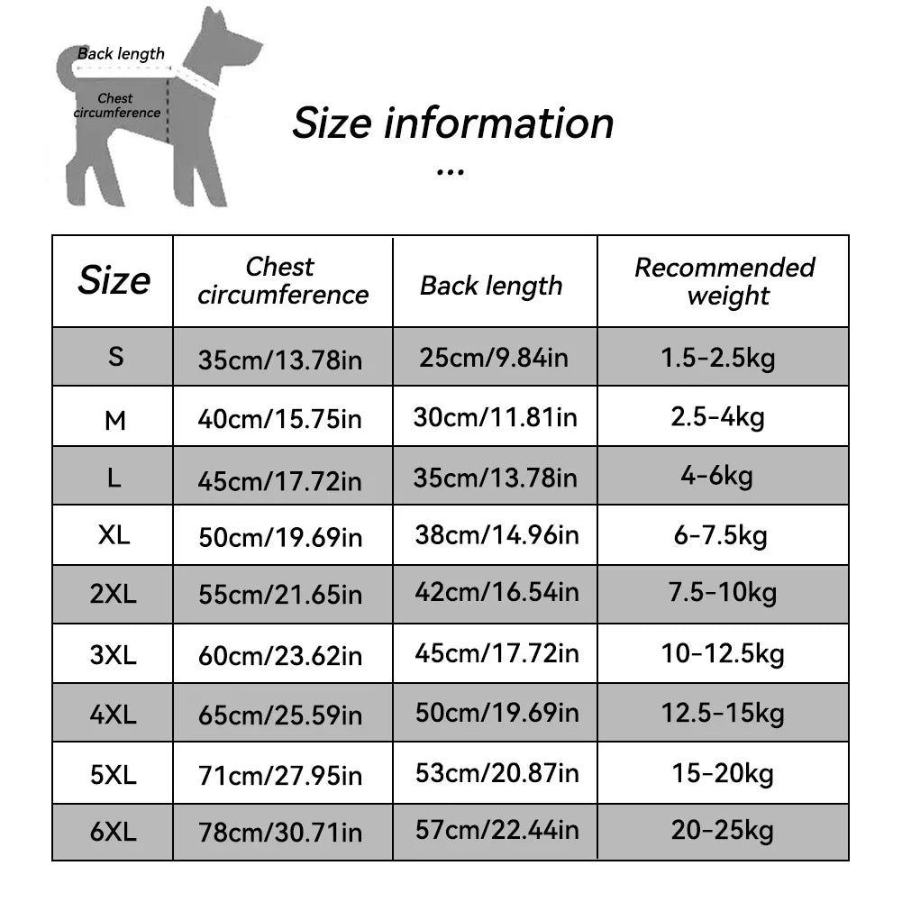 Winter Warm Dog Sweater for Large Dogs – Cozy Pet Pullover Coat (S–6XL)