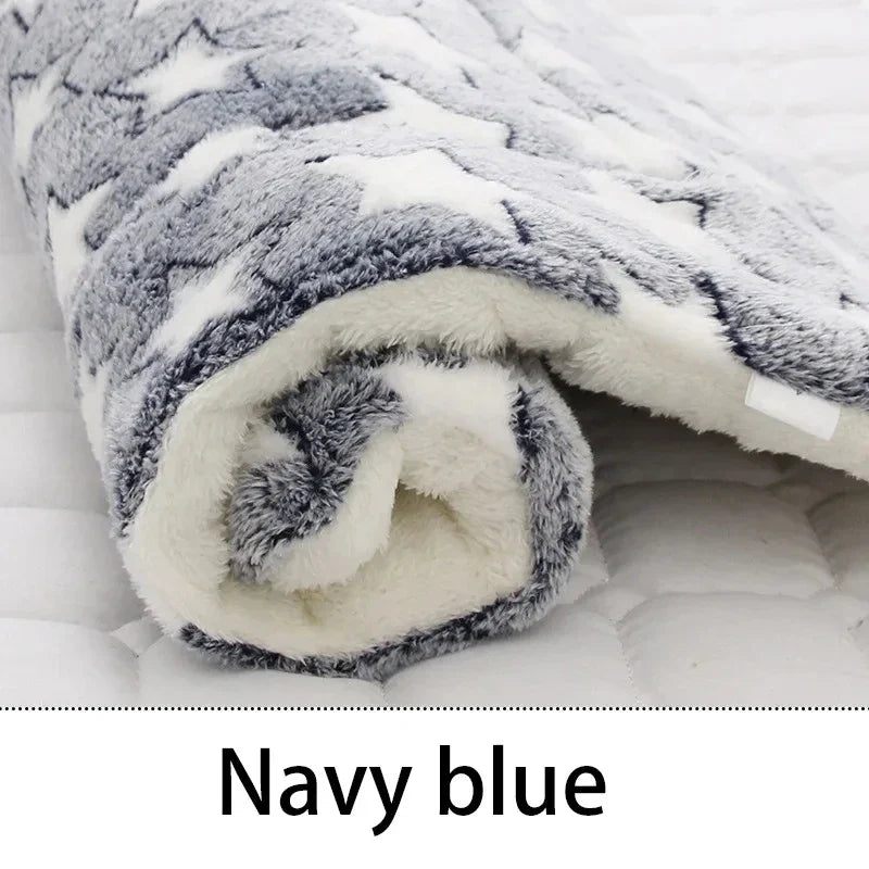 Flannel Pet Sleeping Mat & Dog Bed – Soft, Washable, and Durable