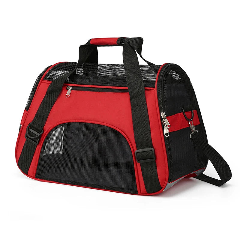 Portable Cat & Dog Carrier Bag – Foldable Breathable Travel Handbag