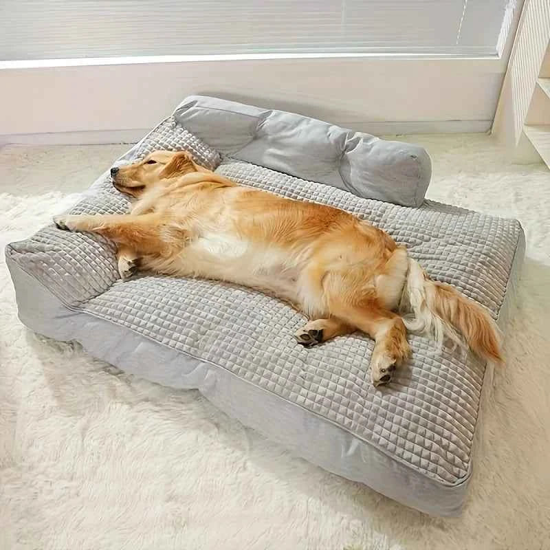 Human Size Dog Bed – Large Cooling Mattress Sofa for Adults and Pets