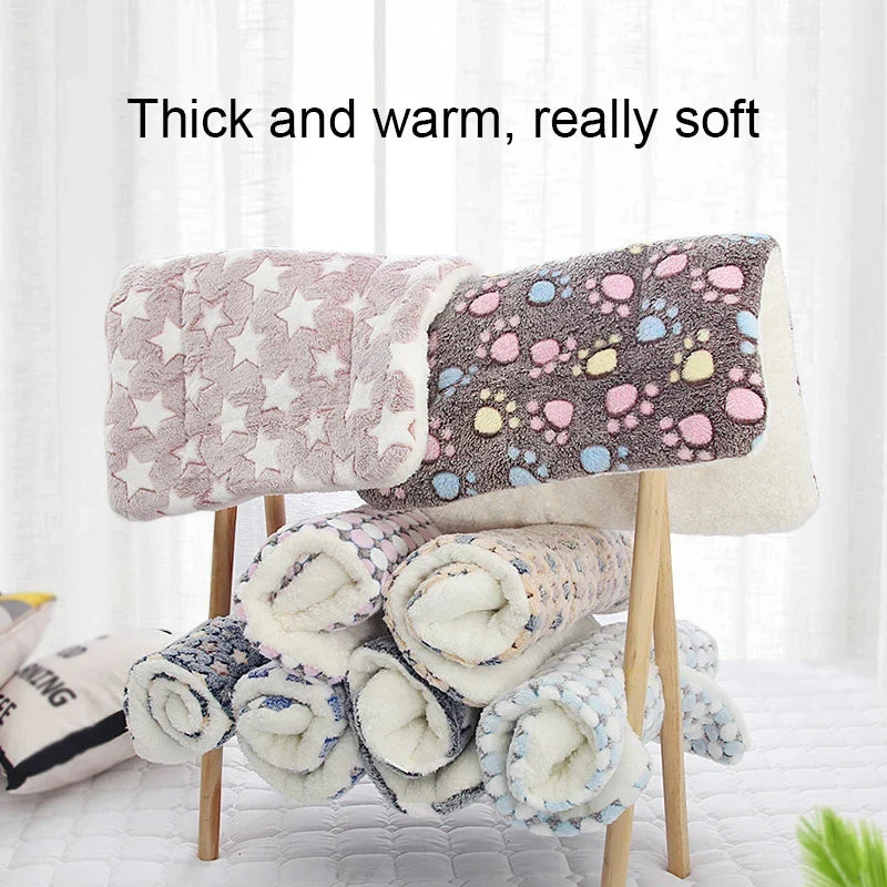 Flannel Pet Sleeping Mat & Dog Bed – Soft, Washable, and Durable