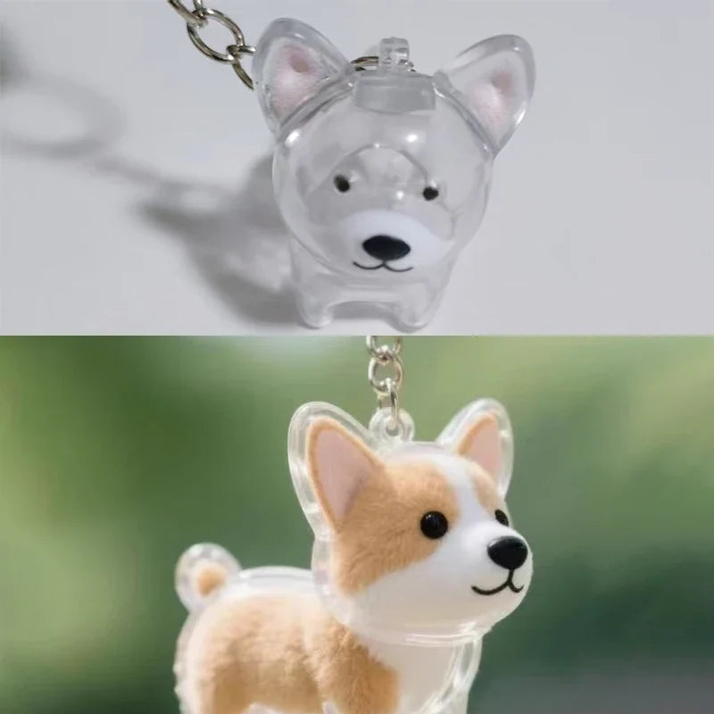 Clear Puppy Hair Memorial Keepsake Capsule | Pet Fur Container DIY Pendant Keychain