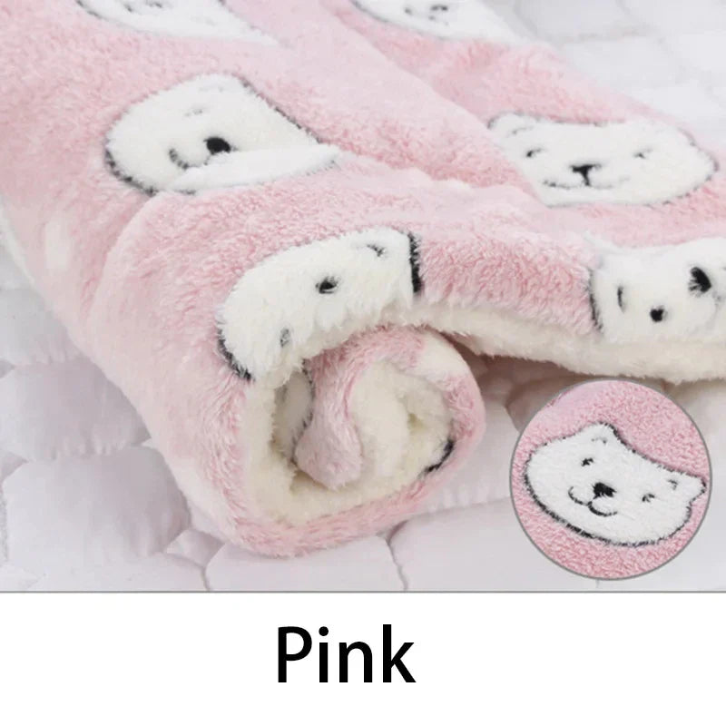 Flannel Pet Sleeping Mat & Dog Bed – Soft, Washable, and Durable