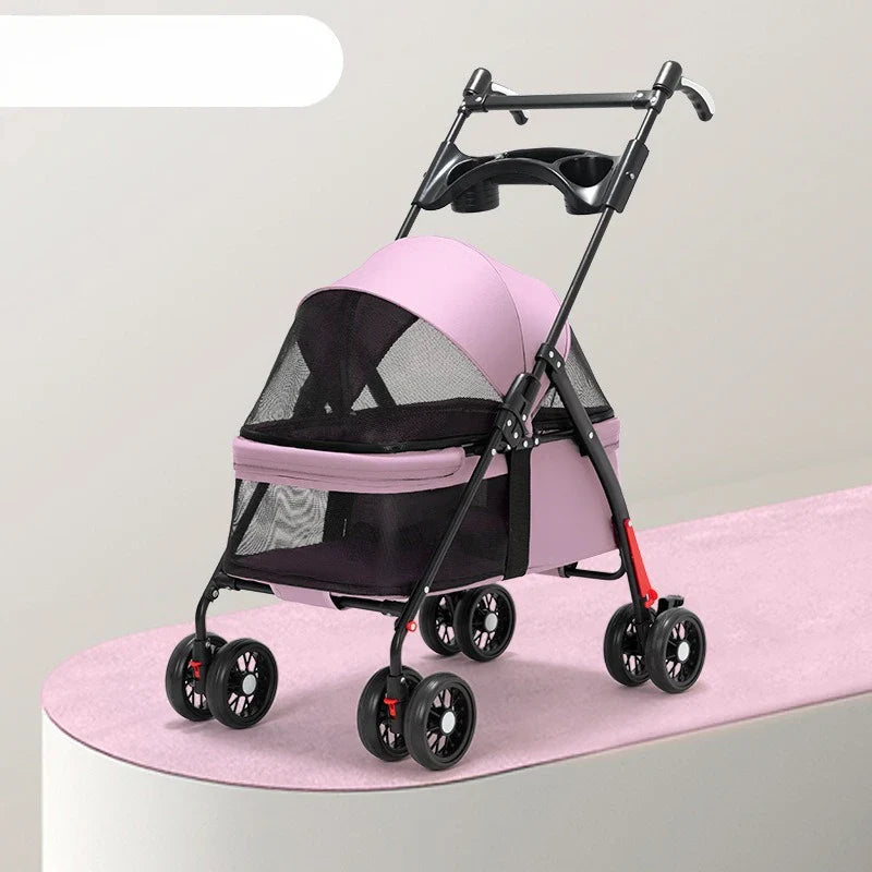 Foldable Pet Stroller for Small Dogs