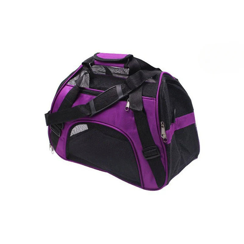 Portable Dog & Cat Travel Carrier – Breathable Mesh Pet Handbag