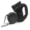 Premium 3M Retractable Double Dog Leash – Reflective 360° Swivel No-Tangle Lead with LED Lights for Small Dogs