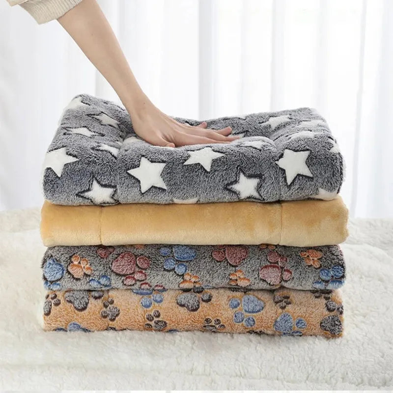 Flannel Pet Sleeping Mat & Dog Bed – Soft, Washable, and Durable