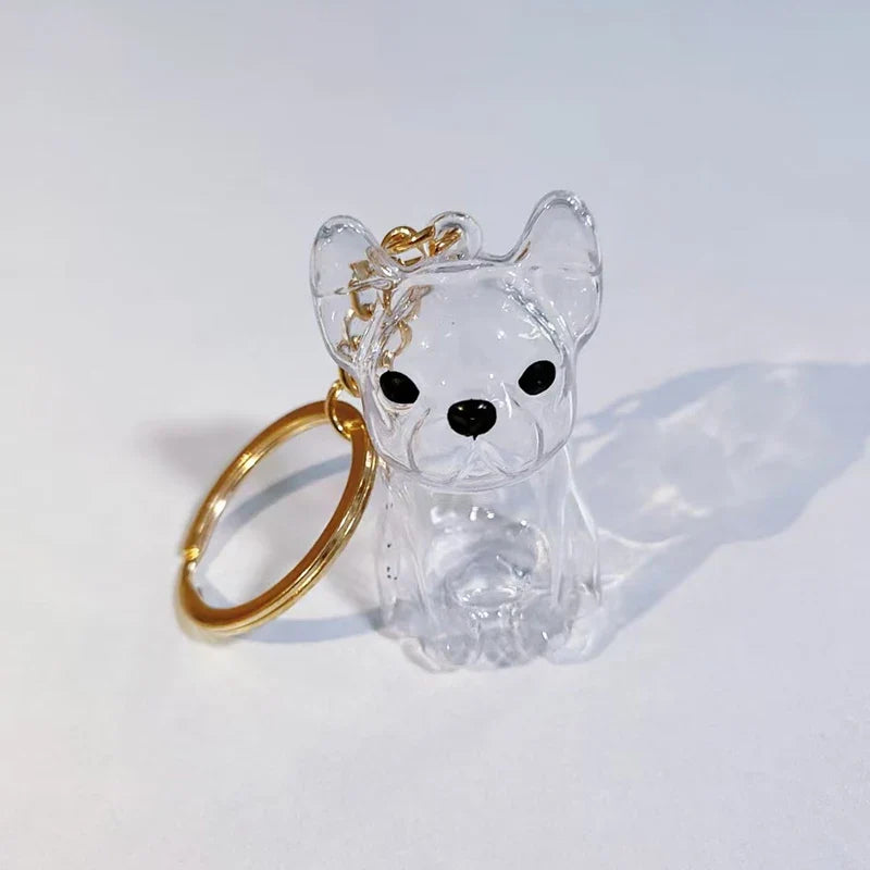 Clear Puppy Hair Memorial Keepsake Capsule | Pet Fur Container DIY Pendant Keychain