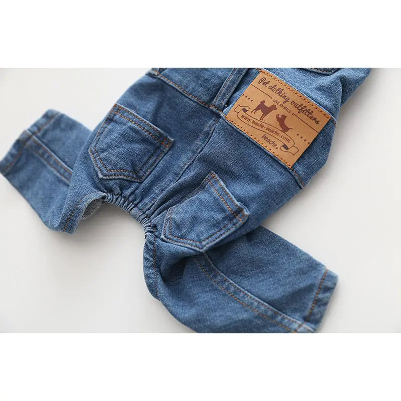 Denim Jumpsuit Clothes for Dogs
