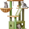 38-Inch Cat Tree for Indoor Cats | Kitten Tower with Condo, Hammock & Perch