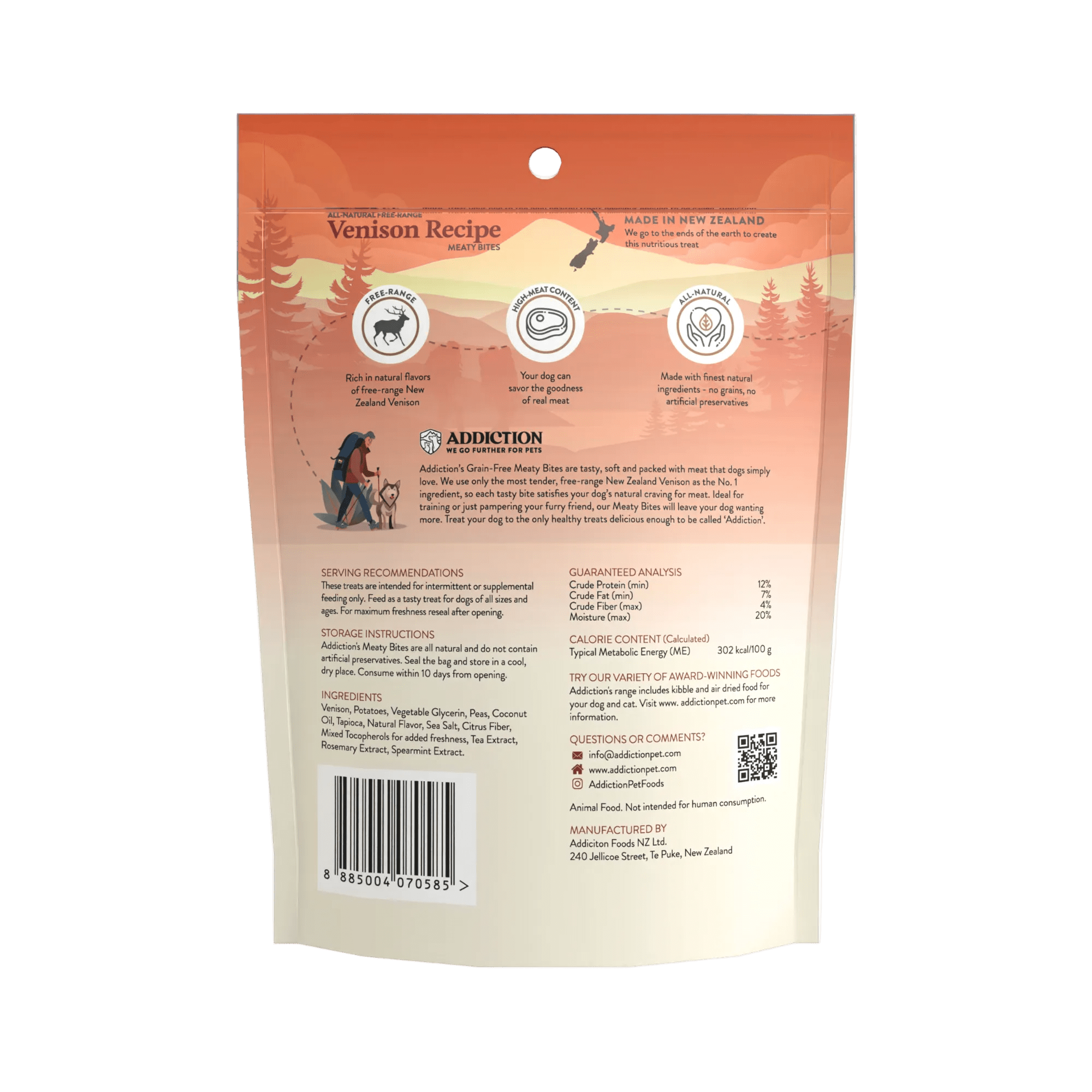 Venison Meaty Bites - Hypoallergenic Dog Treats